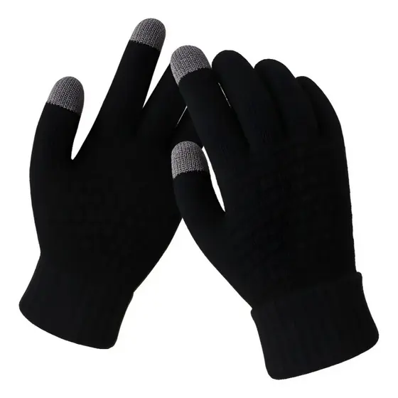 Luva Lã Touch Screen Frio Tablet Celular Quentinha Inverno