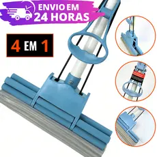 Rodo Mop Mágico Fácil 4 em 1 Limpeza Geral Plus Lava E Seca REFORÇADO