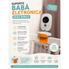Suporte Flexível para Babá Eletrônica Berço Estabilidade e Segurança com Instalação Fácil Câmera eletrônica Quarto