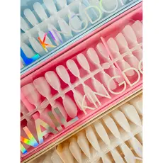 Com 450 Unidades De Unhas Tips Solft Gel Tips em Gel Base Fosca Bailarina/Oval