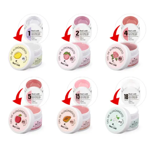 Gel de Alongamento para Unhas Linha Light Aromatizado 15ml - Real Love