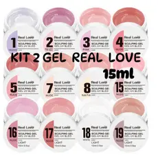 Kit 2 Sculping Gel Real Love 15 ML Linha Light
