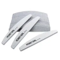 KIT 10-25 Lixas Honey Girl Boomerang 100/180 - Vermelha/Preto