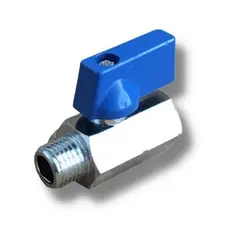 Mini Válvula esfera macho x fêmea 1/4" - INOX 304