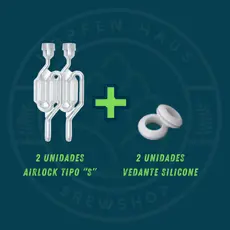 Kit Airlock "S" + Vedante Silicone - 2 unid