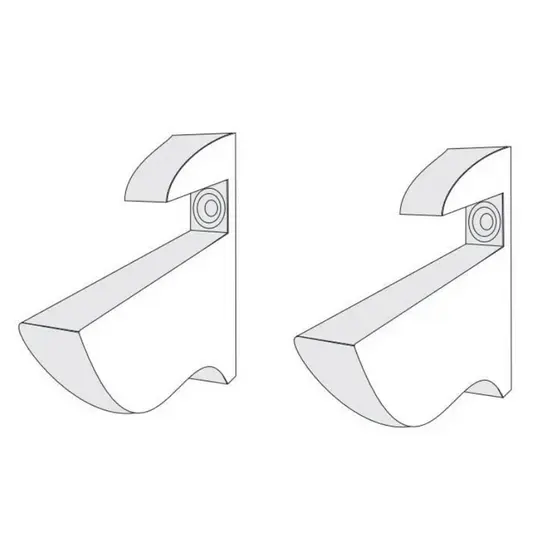 Kit 2 Suporte Para Prateleira Tucano 15mm + Parafusos + Bucha Promoção
