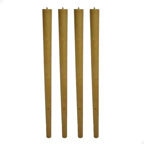 Kit 4 Pés de Rosquear Palito Retro de 80 cm com Chapinha 10 graus e Parafusos