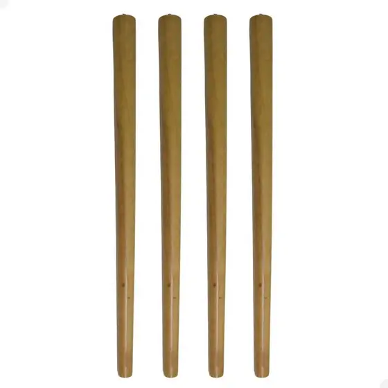 Kit 4 Pés  de Rosquear Palito Retro de 75 cm com Chapinha 10 graus e Parafusos