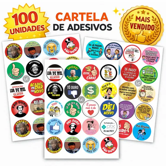 100 adesivos hora da gravata casamento noivo