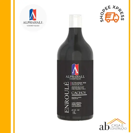 Ativador de Cachos Teia Creme de Pentear Enroulé 1L Alphahall