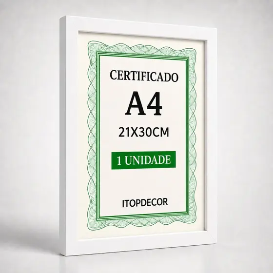 Moldura para Foto A4 21x30 Quadro Decorativo Parede Porta Retrato Moderno