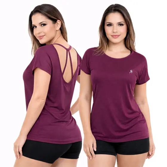 Blusinha Feminina DryFit Furadinha Leve Fresquinha e Confortável para Treinos e Dia a Dia