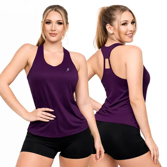 Regata Nadador Dry Fit Poliamida Feminina Costas Detalhe Aberto ou Fechado Esportes e Dia a Dia