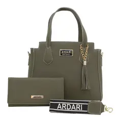 Bolsa de mão feminina com alça transversal removivel + carteira porta documento mega promoção