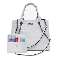 Bolsa sacola feminina com alça corrente com porta cartão lançamento