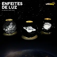 Luminária Bola de Cristal 6cm Led Mesa Globo 3d Base Madeira Decoração Abajur Presente Enfeite Lua Luz