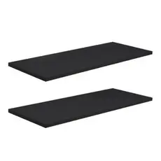 kit 2 Prateleiras 50x15 na cor preta 100%MDF 15MM de espessura