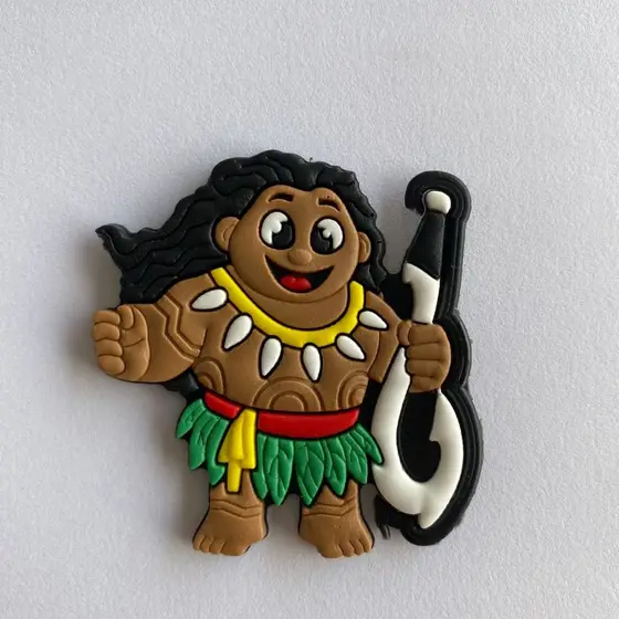KIT APLIQUE EMBORRACHADO MOANA, GALO, PORCO, MAUI, PACTE COM 10 PEÇAS