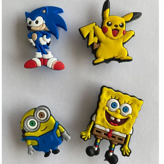 PIN PARA CALÇADOS BOB, MINNIONS, PIKACHU E  SENDO 4 MODELOS DIFERENTES CONFORME A FOTO DO ANUNCIO