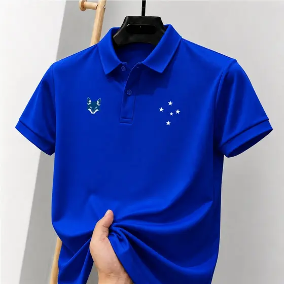 Camisa Polo Masculina Camisa Polo CruzeiroRaposa Blusa Masculina