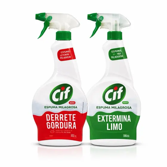 🧽✨ Cif Espuma Milagrosa – Derrete Gordura  e Extermina Limo  – 500ml
