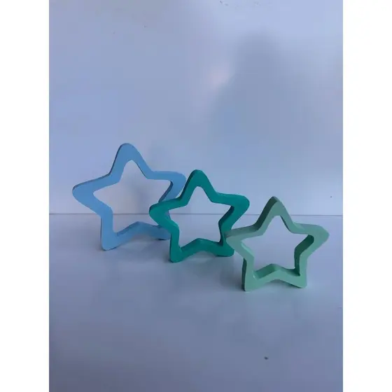 tri de estrelas vasada (sem pintura)