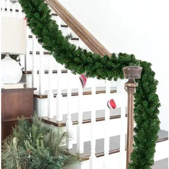 Festão Aramado Galhos Verde Cru Enfeite de Natal Rattan Decoração Natalina Ambientes Diversos - XL3227