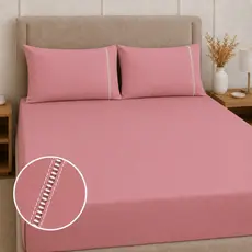 Jogo De Cama Extra Macio Lençol Elástico Com Fronhas 400 fios Micropercal