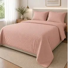 Kit Colcha Cama Casal Queen King Com Porta Travesseiro Incluso Cobre Leito Dupla Face