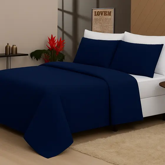 Capa Para Edredom Duvet Protetor Macio Diversas Cores 400 Fios