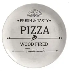 Prato Raso Pizza Cerâmica Alleanza Branca 6 Unidades