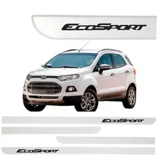 Jogo de Friso Porta Ecosport  2013 á 2017 Branco Artico