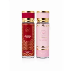 KIT 2 BODY SPLASH FEMININO 250ML – SERENITY WOMAN ÁRABE + ROSÉLIA FLORAL – FRAGRÂNCIAS ELEGANTES E MARCANTES