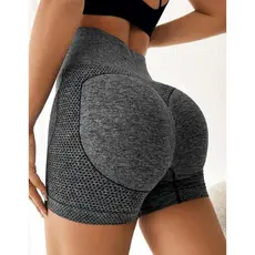 Short Legging Academia Curto Feminino Levanta Bumbum Sem Costura Cintura Alta