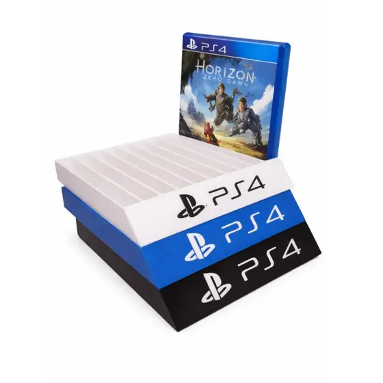 Suporte Organizador Porta jogos Playstation Ps5, Ps4, Ps3, Ps2 Capacidade 10 Jogos