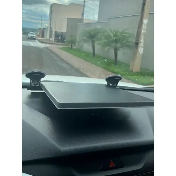 Suporte Antena Starlink Mini Carro Caminhão Painel Ventosa Tripla Acessório Profissional Articulado