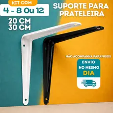 Kit Cantoneiras 20cm 30cm Suporte Para Prateleira Envio Imediato Entrega Rápida