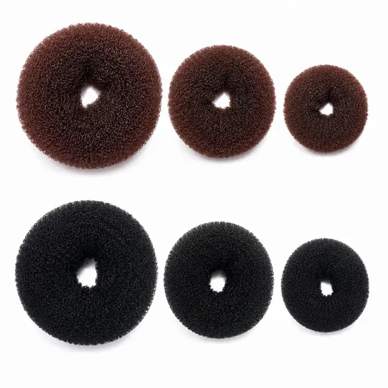 Esponja Rosquinha para Coque Cabelo Feminino Donut Hair Modelador Penteado Prático Rápido