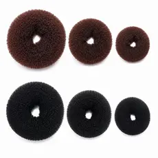 Esponja Rosquinha para Coque Cabelo Feminino Donut Hair Modelador Penteado Prático Rápido