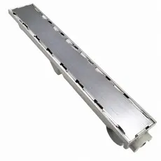 Ralo Linear 6x50cm Sifonado Anti Insetos Invisível Cola Piso Para Banheiros Ou Áreas Cobertas C/ Coletora