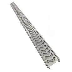 Ralo Linear Elite 8x100cm Alumínio com aro e Tela anti Insetos (2 peças 8x50cm)