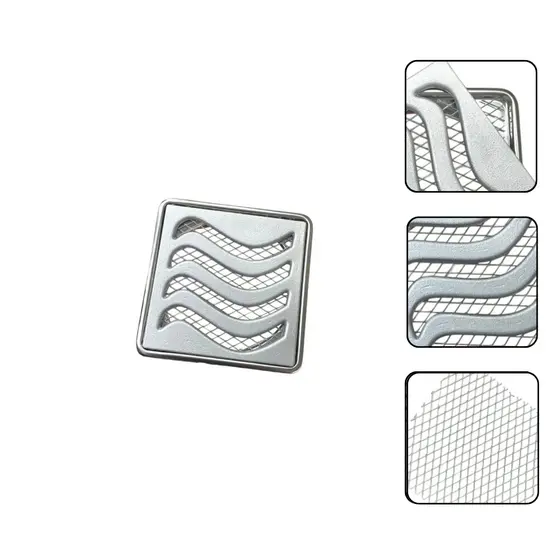 Ralo 10x10 Elite em Alumínio com Aro de Fixação em Inox  + Tela