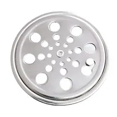 Ralo Grelha Tampa Aço Inox Polido Redondo 15x15 Anti Insetos Com  Aro De Fixação Caixilho