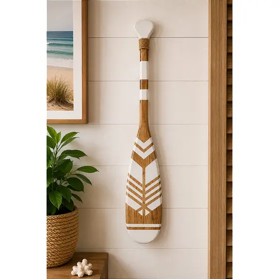 Remo Decorativo Branco 55 cm Decoração Náutica Praia