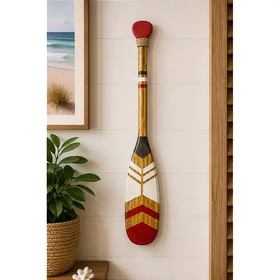 Remo Decorativo Canadense Ponta Vermelha 55 cm em Madeira