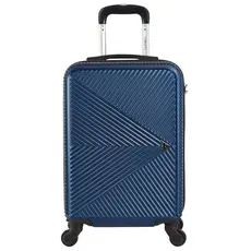 Mala de Bordo Pequena para Viagem em Abs Yins 21116 Cadeado Integrado Rodas 360º Azul Marinho