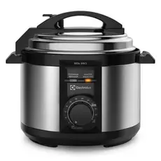 Panela de Pressão Elétrica Electrolux 3L Efficient Por Rita Lobo PCE15 Preta com Inox