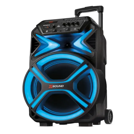 Caixa de Som Amplificada Mondial Cm-550-l 550w Rms Preto Bivolt