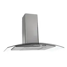 Coifa de Parede Nardelli Vidro Curvo Duto Slim 90cm Inox