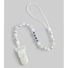 Prendedor de chupeta para batizado personalizado com o nome do Bebê (nomes com até 10 letras)